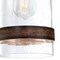Westinghouse Pendant 60W Mini Tarrant, Black-Bronze Barnwood Band Clear Seeded Glass 6129800 - alternate 7